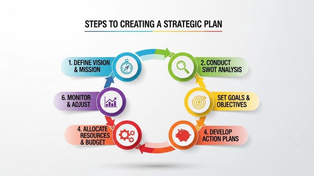 خطوات عمل خطة استراتيجية-شركة لونشلي