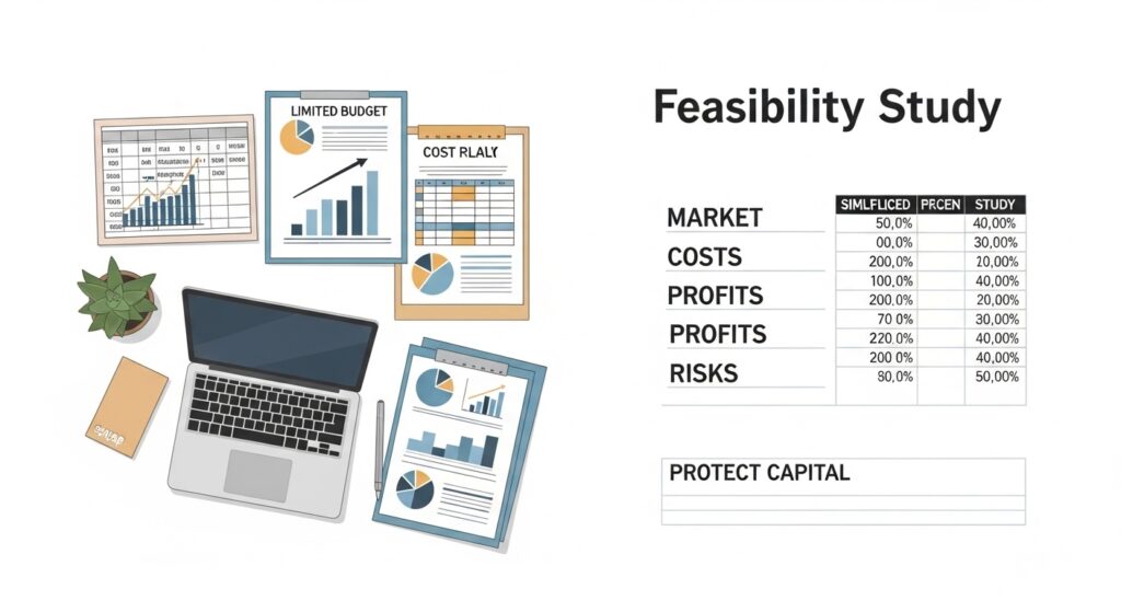 دراسة جدوى لمشروع صغير